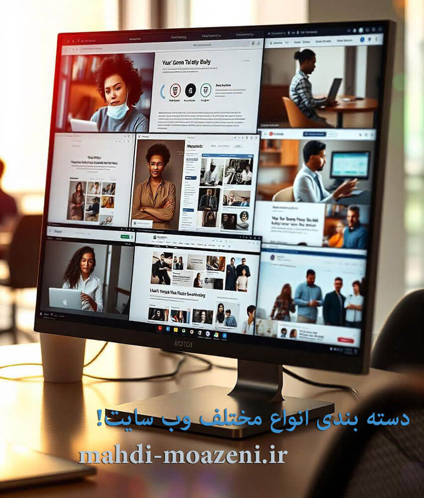 طراحی وب سایت-انواع وب سایت